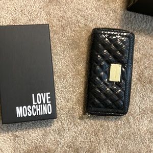 Beautiful Black Love Moschino Wallet